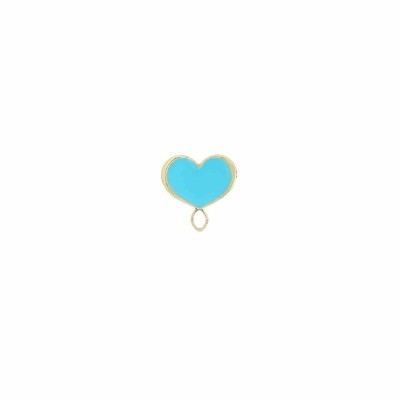 Orecchino a cuore Maman Et Sophie smalto blu [ab374b30]