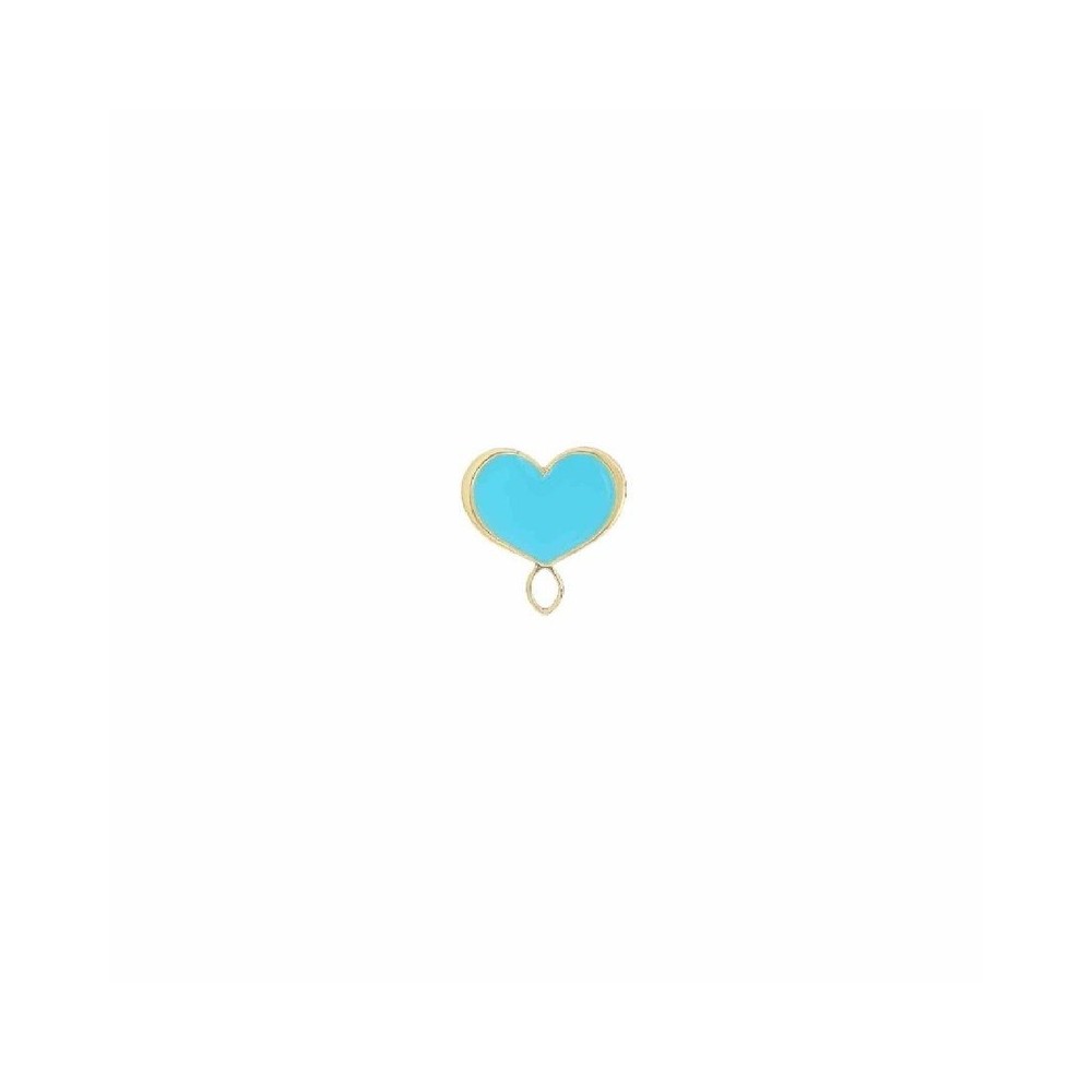 Orecchino a cuore Maman Et Sophie smalto blu [ab374b30]