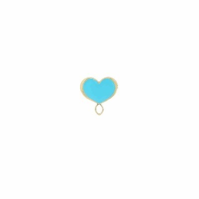 Orecchino a cuore Maman Et Sophie smalto blu [ab374b30]