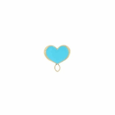 Orecchino a cuore Maman Et Sophie smalto blu [ab374b30]