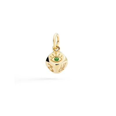 Ciondolo Dado Oro giallo & Tsavorite [2a259edb]