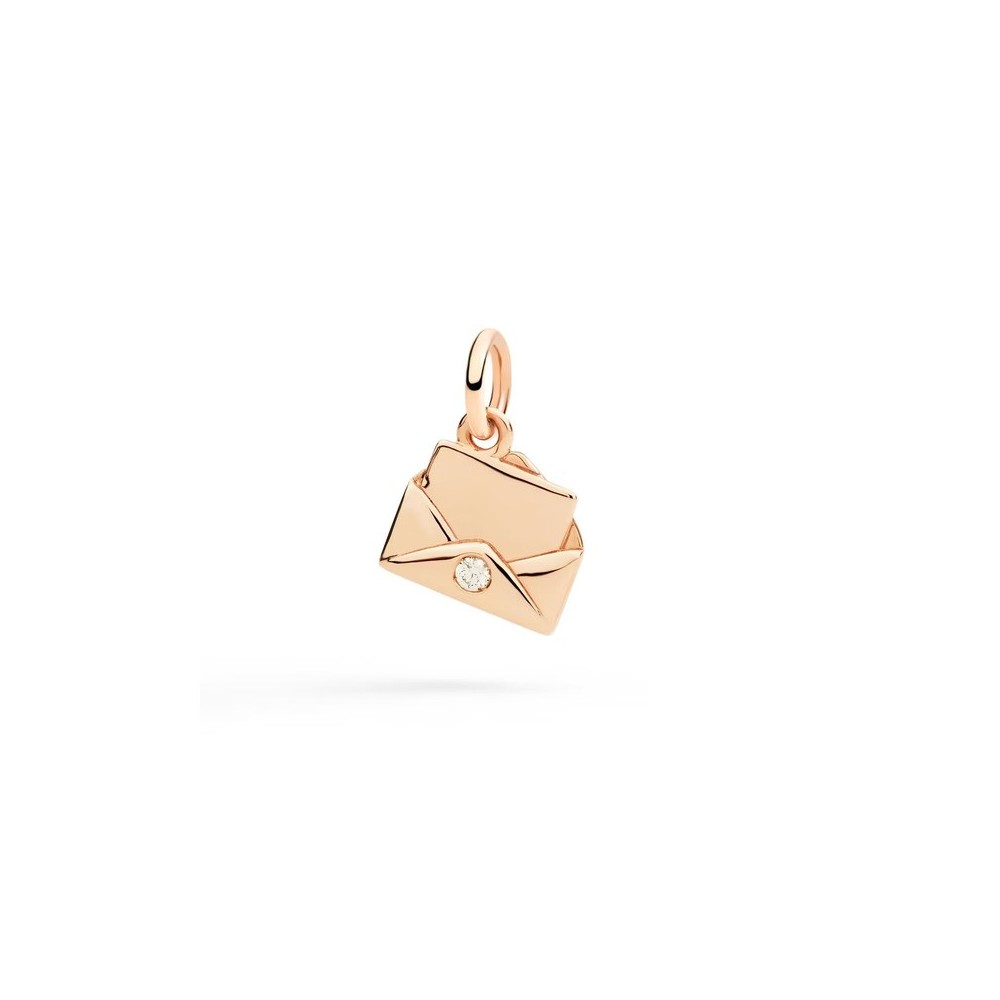 Ciondolo Lettera Oro rosa & Diamante [4ce93601]
