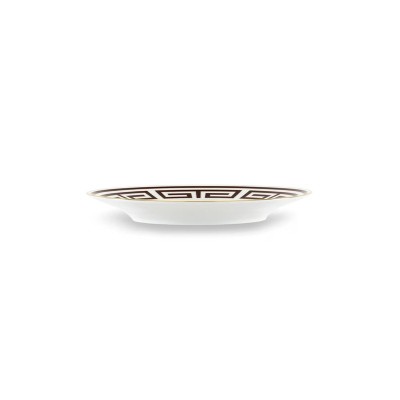 Piatto dessert cm 22 Labirinto Ebano [9fa5886b]