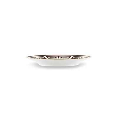 Piatto dessert cm 22 Labirinto Ebano [9fa5886b]