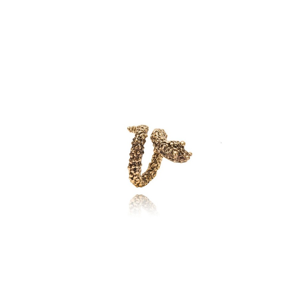 Anello Cobra Bronzo Cioccolato [67af2c3e]