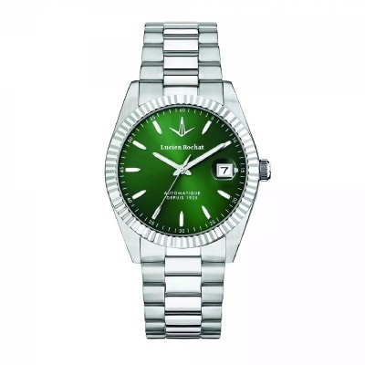 Orologio Lucien Rochat Bienne Auto 39mm Green [5db60020]