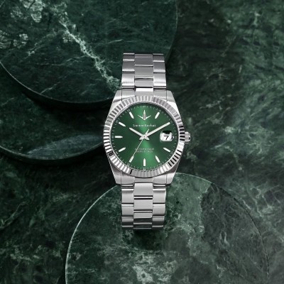 Orologio Lucien Rochat Bienne Auto 39mm Green [81c00433]