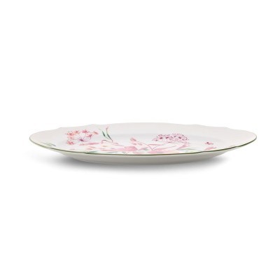 Vassoio ovale cm 37 Florenza Malva Fondo Bianco [3e1b9643]