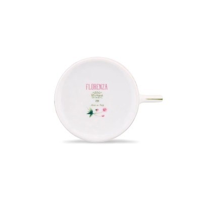Set 2 Tazze Tè con piattino Malva Fondo Bianco [284477dc]