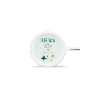 Set 2 Tazze Caffè con piattino Acanto Fondo Bianco [493600ce]