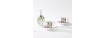 Set 2 Tazze Caffè con piattino Malva Fondo Bianco [3135e1ea]