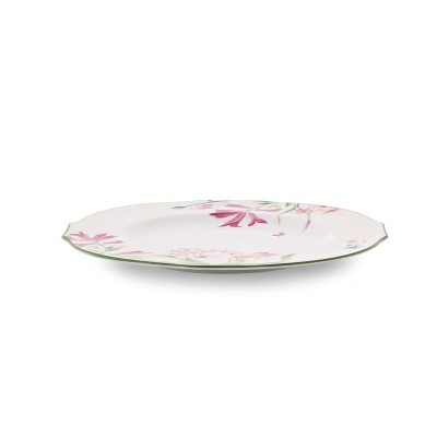 Piatto piano cm 28 Florenza Malva Fondo Bianco [9d0a5c75]