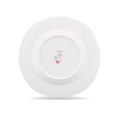 Piatto piano cm 28 Florenza Malva Fondo Bianco [7f4bf49a]