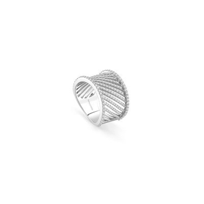 Anello Riflessi oro bianco con diamanti [21ec8aa5]