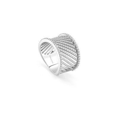 Anello Riflessi oro bianco con diamanti [21ec8aa5]