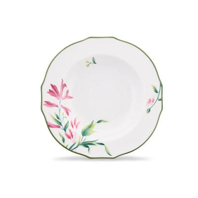 Piatto Fondo cm 23 Florenza Malva Fondo Bianco [f275efe8]