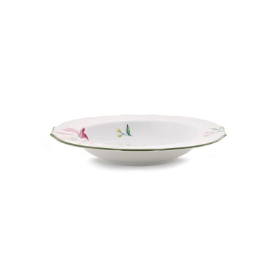 Piatto Fondo cm 23 Florenza Malva Fondo Bianco [2b53ace5]