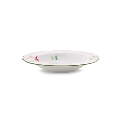 Piatto Fondo cm 23 Florenza Malva Fondo Bianco [2b53ace5]