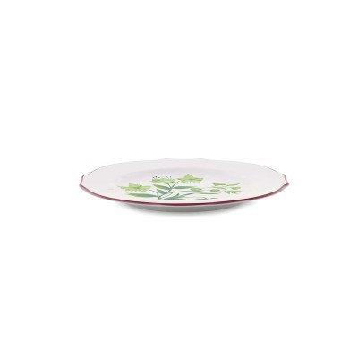 Piatto dessert cm 22 Florenza Acanto Fondo Bianco [a74456bc]