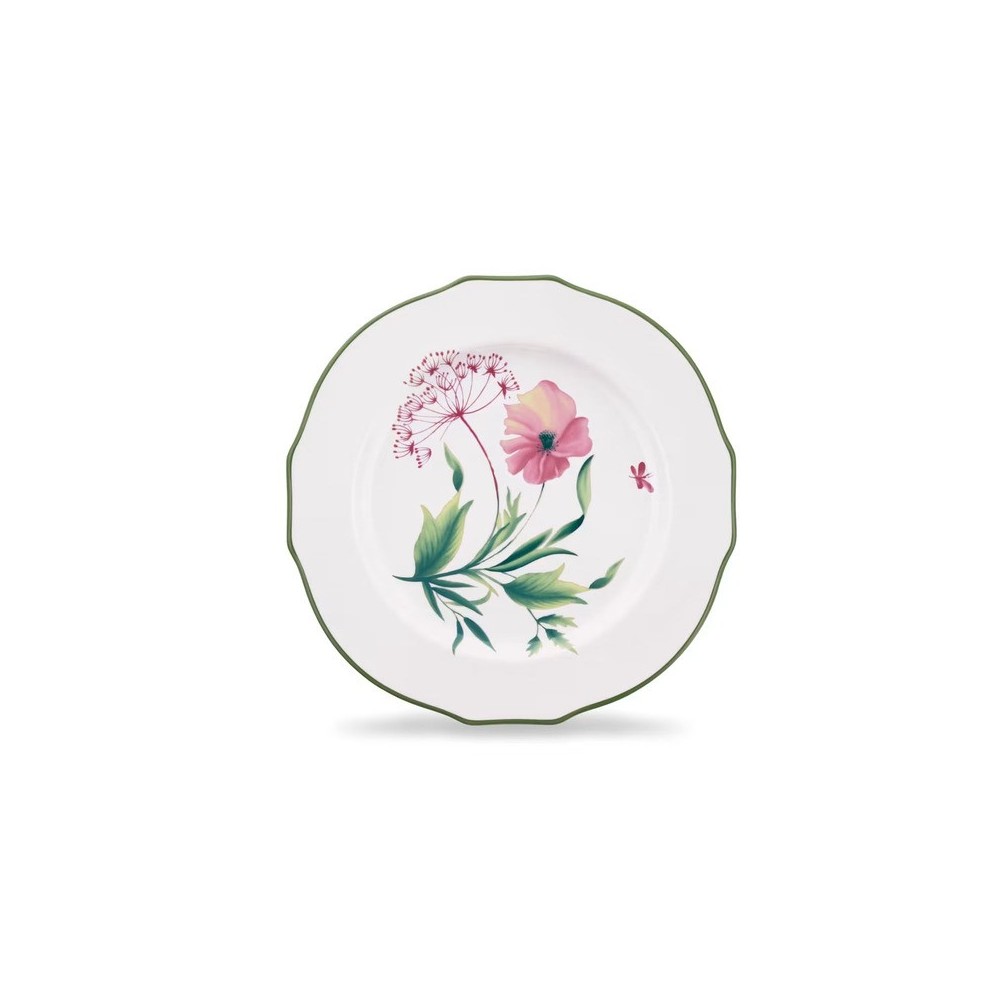 Piatto dessert cm 22 Florenza Malva Fondo Bianco [76306562]