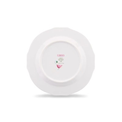 Piatto dessert cm 22 Florenza Malva Fondo Bianco [180be76b]