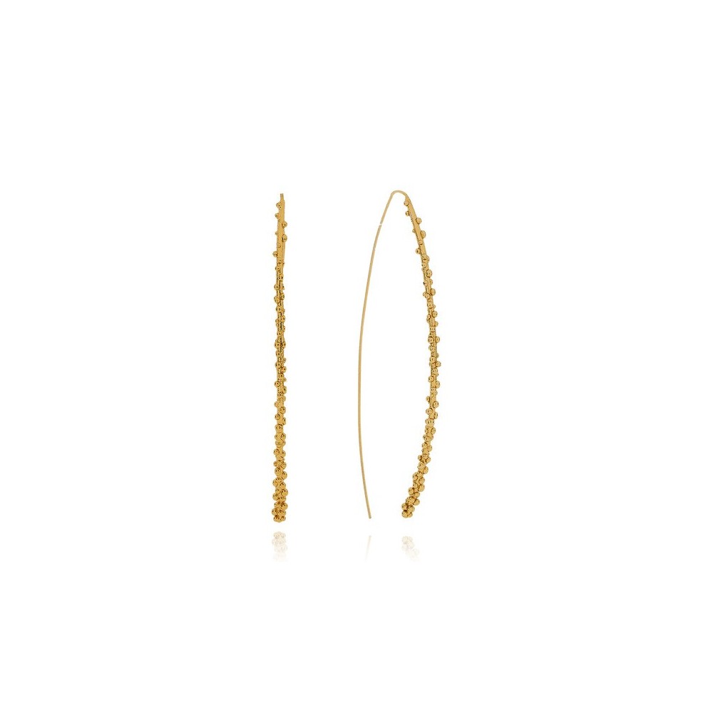 Orecchini Filo Ottone Grano [b11619bd]