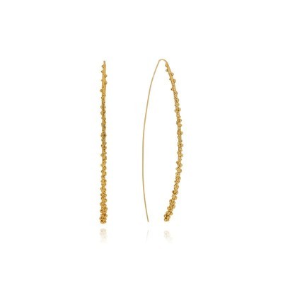 Orecchini Filo Ottone Grano [b11619bd]