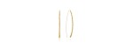 Orecchini Filo Ottone Grano [b11619bd]