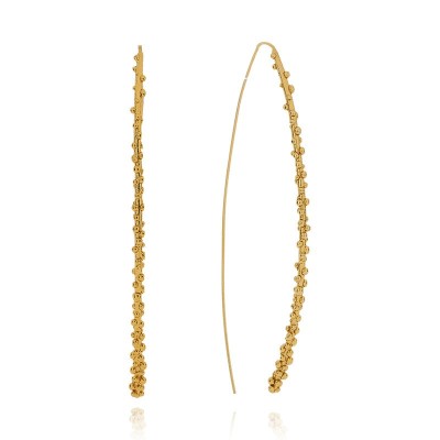 Orecchini Filo Ottone Grano [68305ab0]