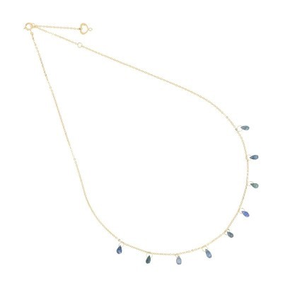 Girocollo 18kt Drops Zaffiri blu [2fa6c8c0]