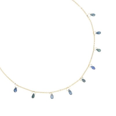Girocollo 18kt Drops Zaffiri blu [f6808bcd]