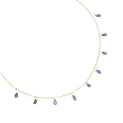 Girocollo 18kt Drops Zaffiri blu [2fa6c8c0]
