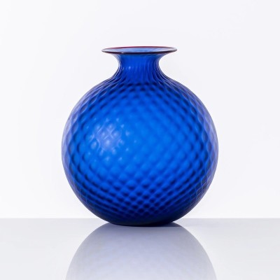 Vaso Monofiore Balloton Zaffiro/Rosso H. 20,5 [9c662679]