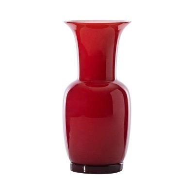 Vaso Opalino Rosso H. 36 cm [66594b26]