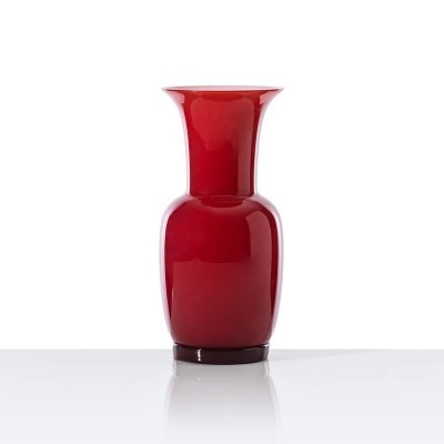 Vaso Opalino Rosso H. 36 cm [66594b26]