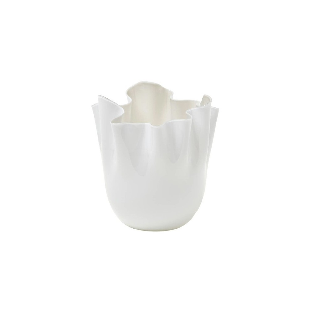 Vaso Fazzoletto Opalino Snow H. 24 cm [e9368ea9]