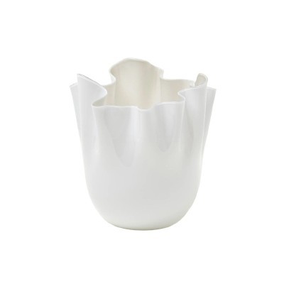 Vaso Fazzoletto Opalino Snow H. 24 cm [e9368ea9]