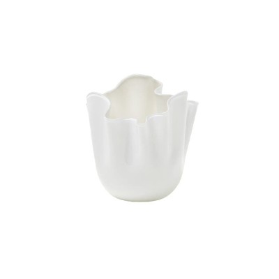 Vaso Fazzoletto Opalino Snow H. 13,5 cm [adc88a07]