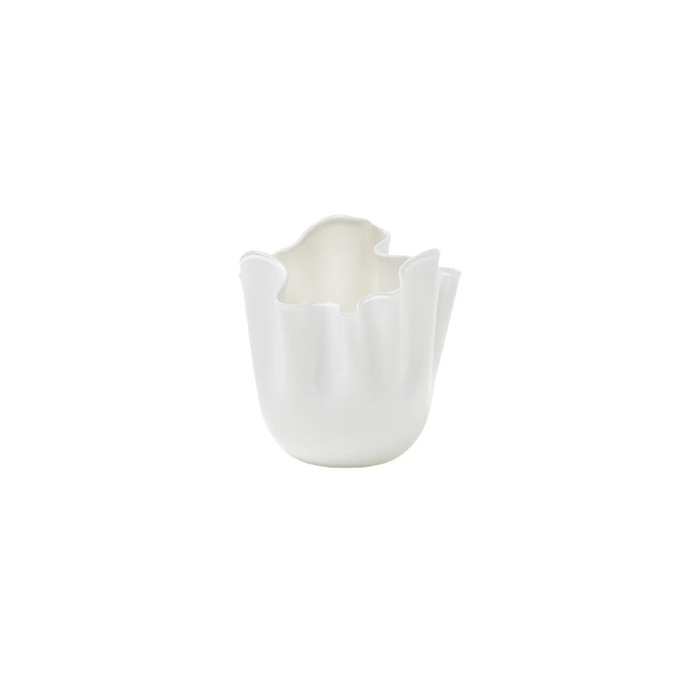 Vaso Fazzoletto Opalino Snow H. 13,5 cm [adc88a07]