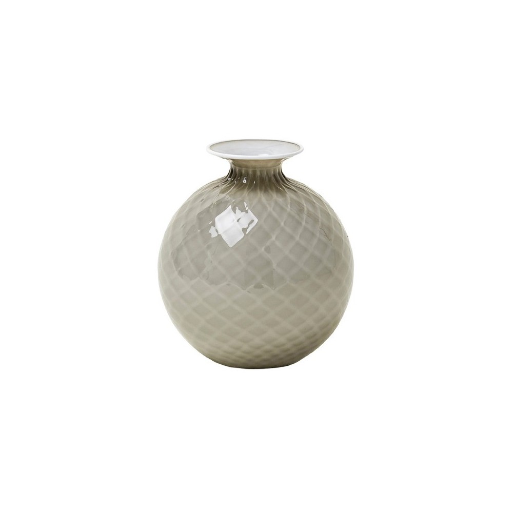 Vaso Monofiore Balloton Snow cristallo H. 20,5 cm [57426edc]