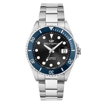 Orologio Philip Watch Caribe Diving Auto 42mm Nero [51589624]