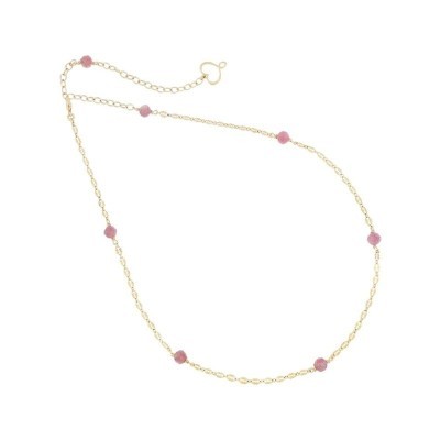 Girocollo pietre 7 Tormalina rosa [913eabf0]