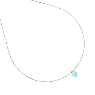 Girocollo 18kt con cuore smaltato Maman et Sophie [12aec73f]