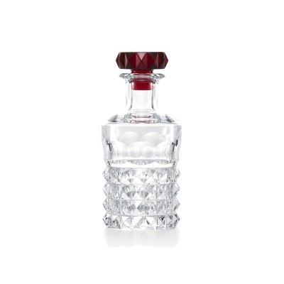 Decanter whisky Louxor trasparente e rosso [f4d3fbbc]