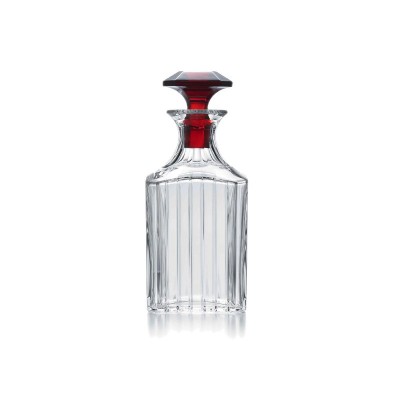 Decanter per whisky Harmonie trasparente e rosso [0f4c3705]