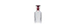 Decanter per whisky Harmonie trasparente e rosso [0f4c3705]