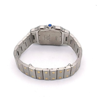 Cartier Santos Galbée medio Oro e Acciaio [307910d9]