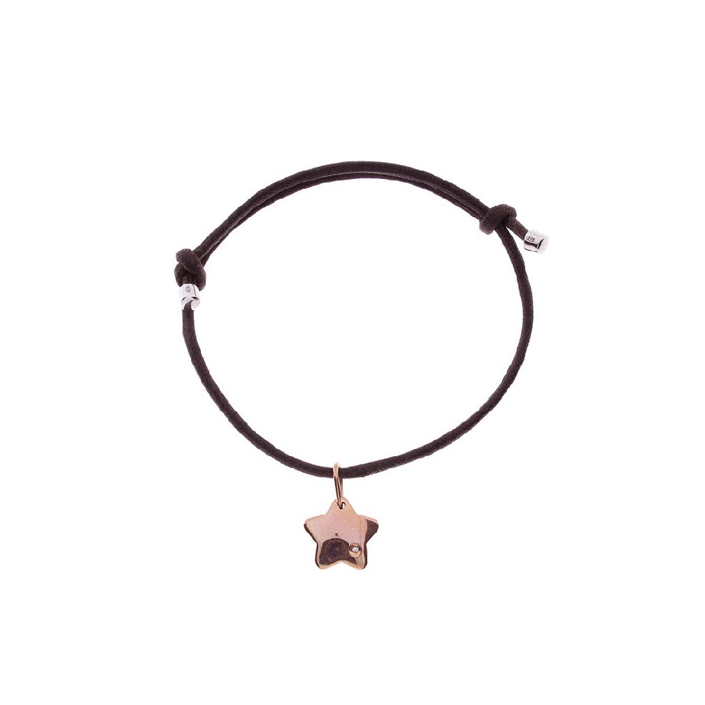 Bracciale in cordino Stella 9kt Damiani My First [69f98680]