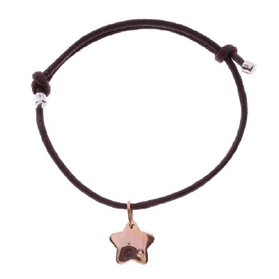 Bracciale in cordino Stella 9kt Damiani My First [69f98680]