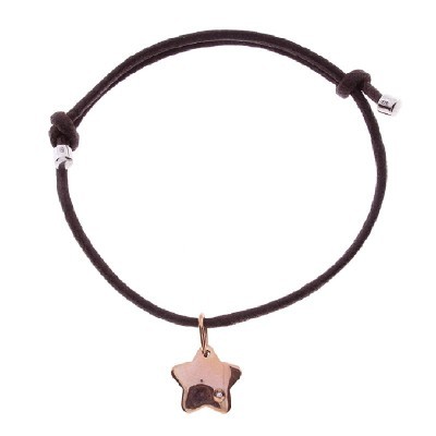 Bracciale in cordino Stella 9kt Damiani My First [69f98680]
